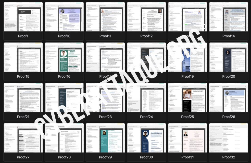 Liste des CV en fuite