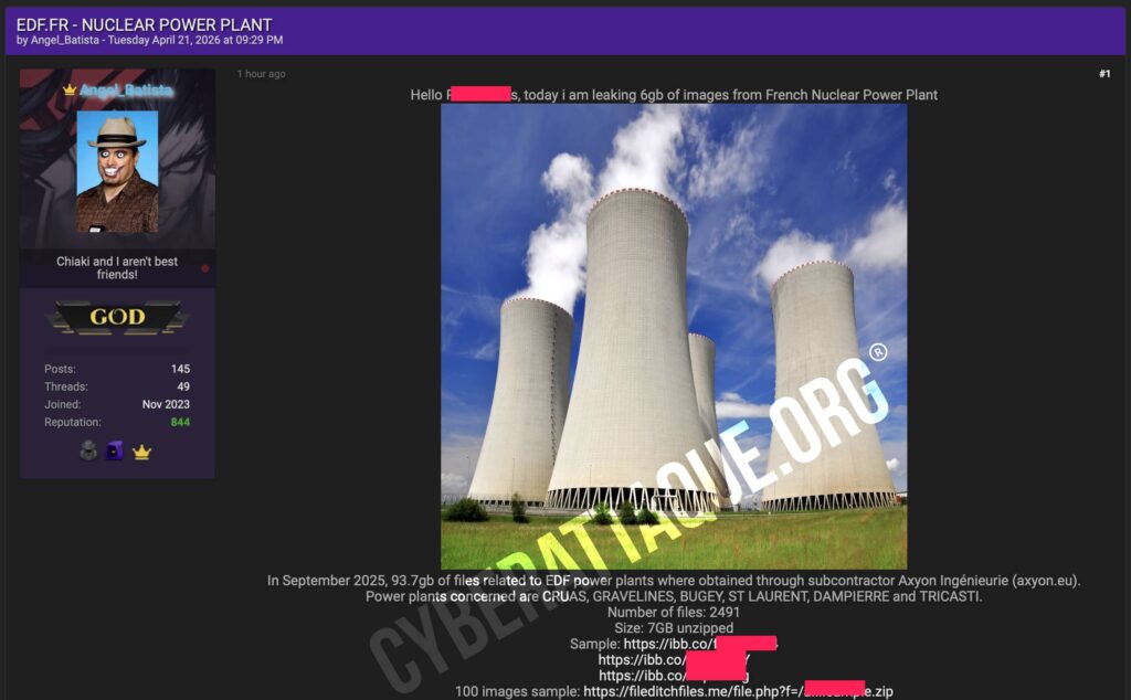 EDF centrale nucléaire fuite photo