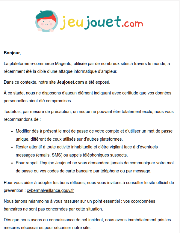 JeuJouet.com cyberattaque