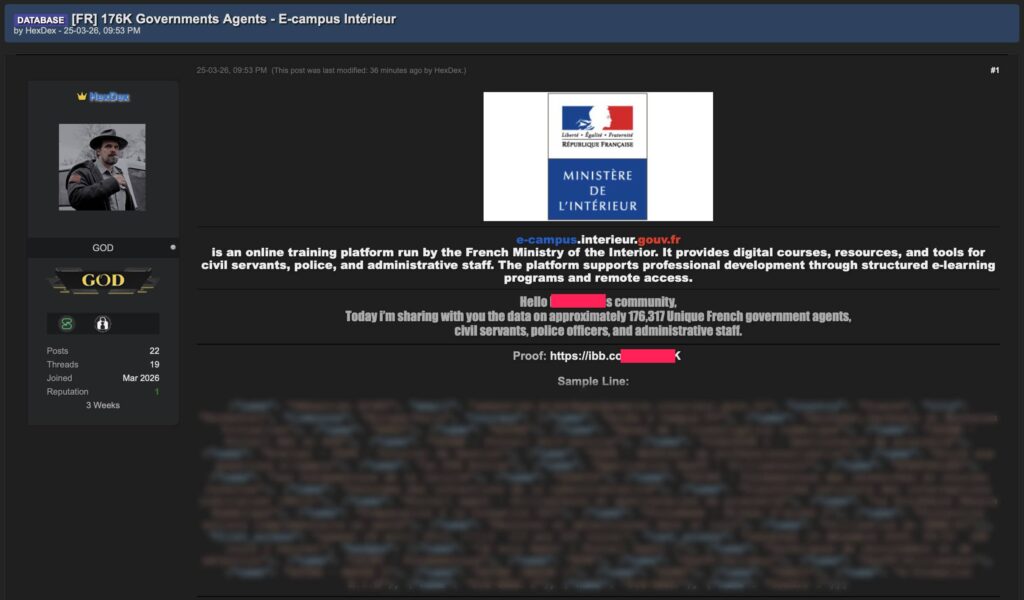 Police nationale cyberattaque