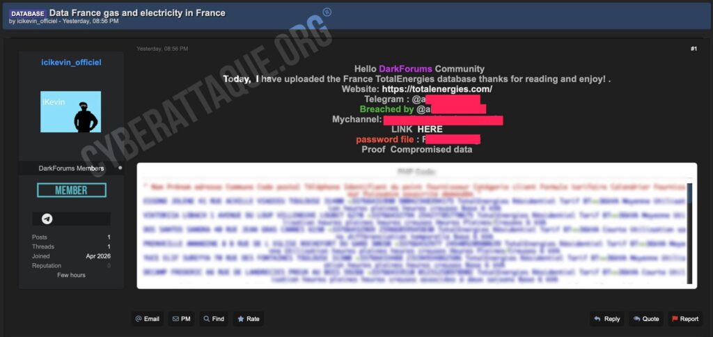 cyberattaque TotalEnergies