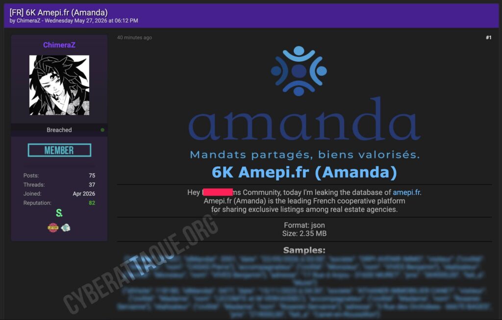 Amepi cyberattaque