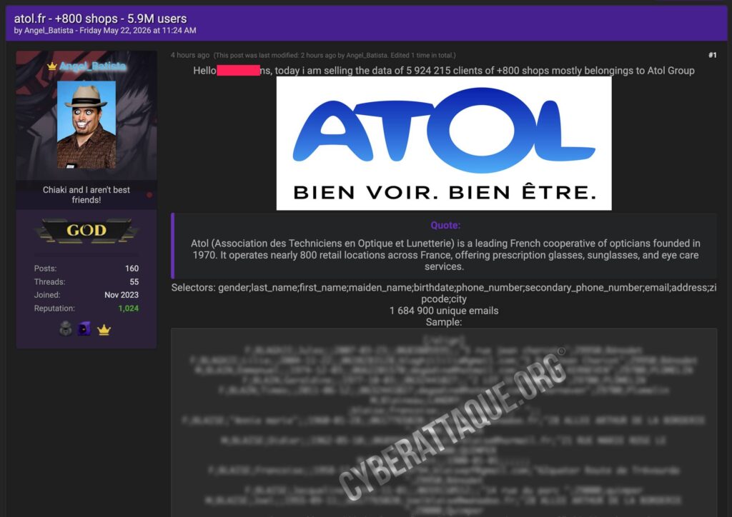 Atol cyberattaque