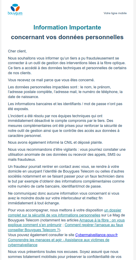 Bouygues Telecom email