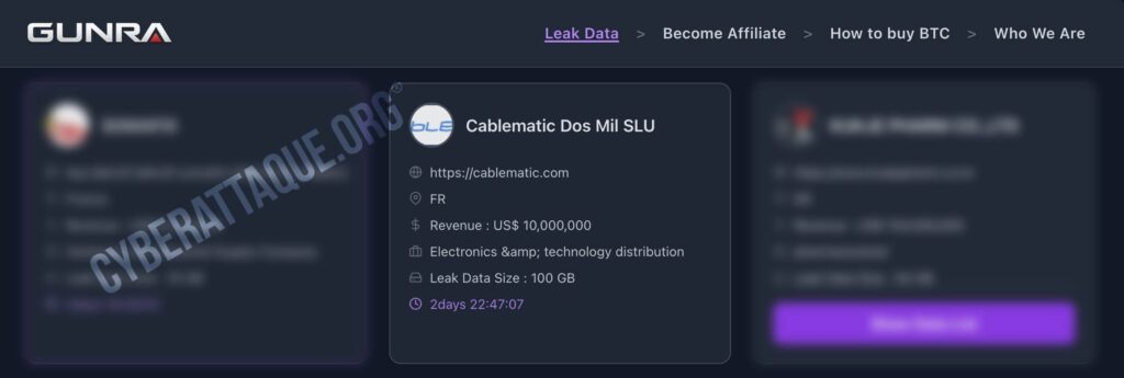 Cablematic ransomware