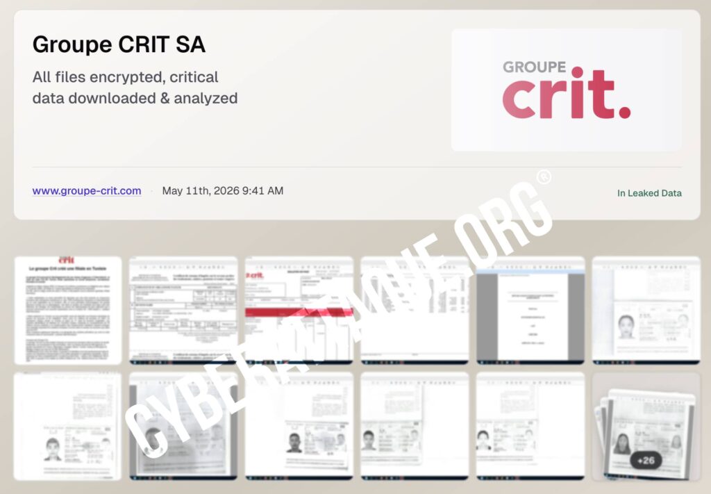CRIT cyberattaque