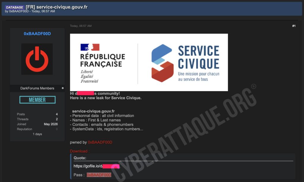 Revendication service civique