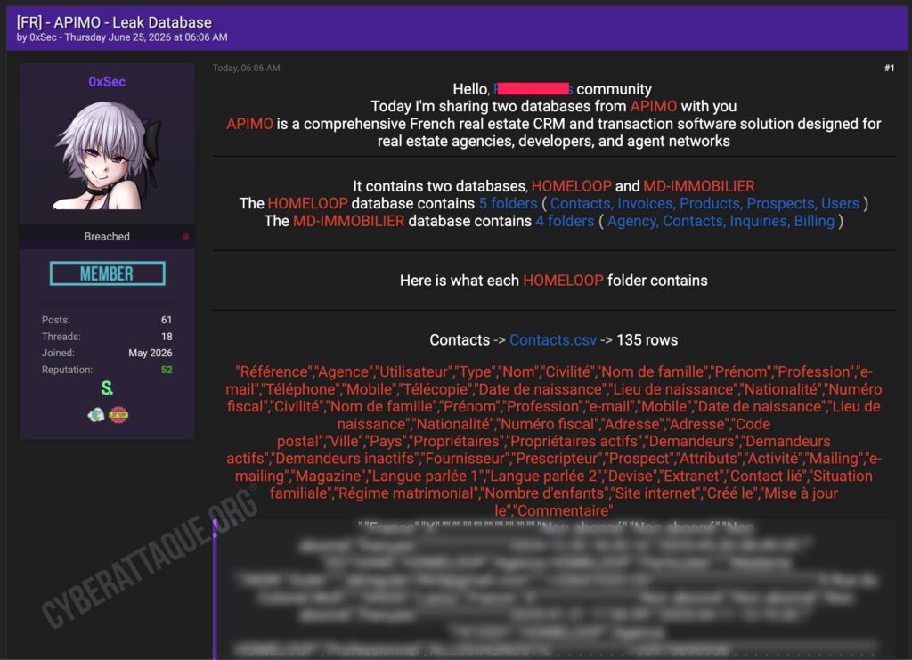 Apimo cyberattaque