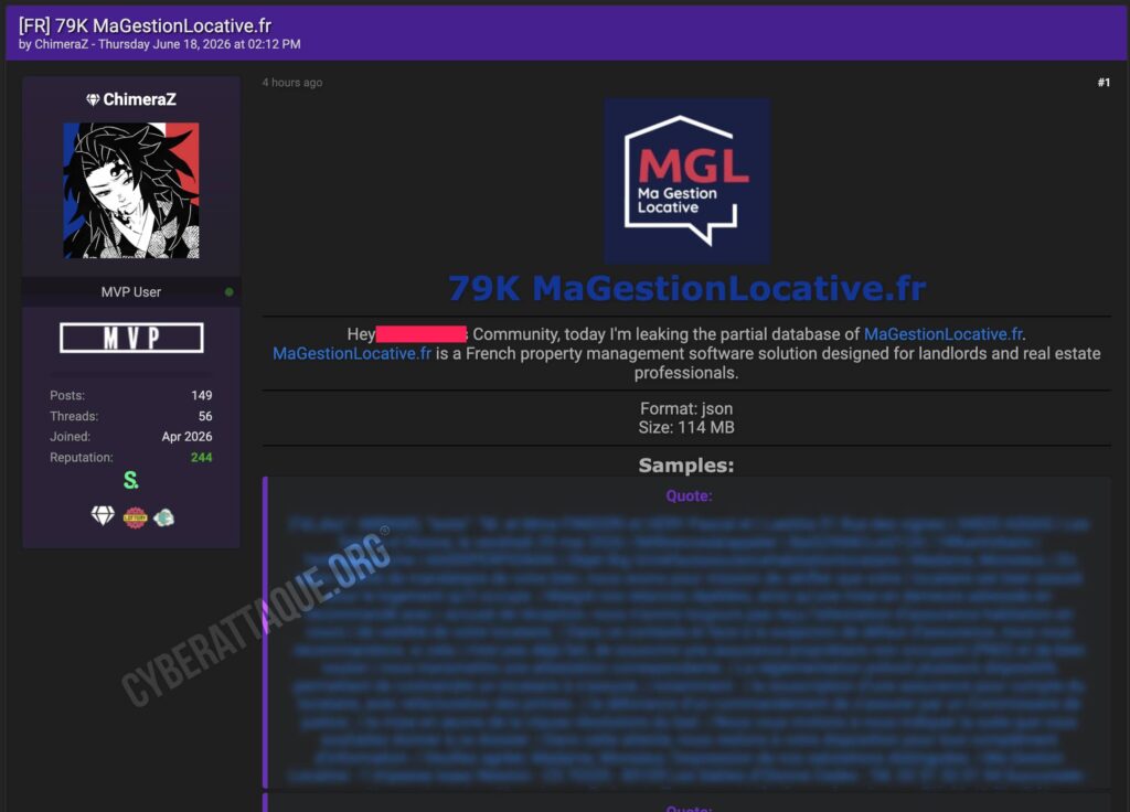 Ma Gestion Locative Cyberattaque