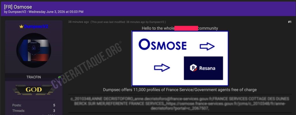 Osmose cyberattaque