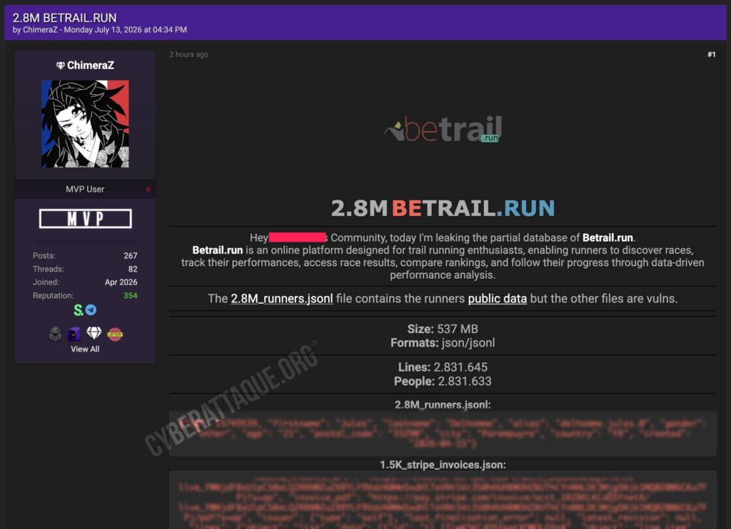 cyberattaque betrail