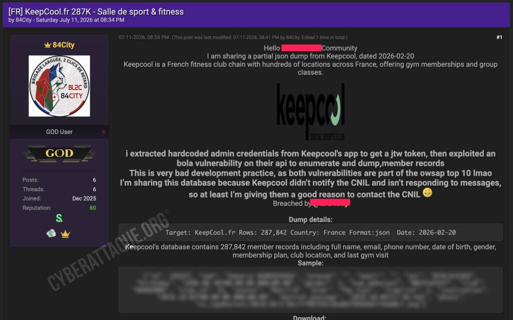 KeepCool cyberattaque