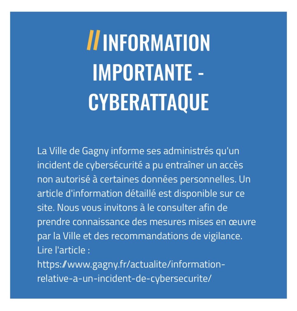 CyberAttaque Gagny