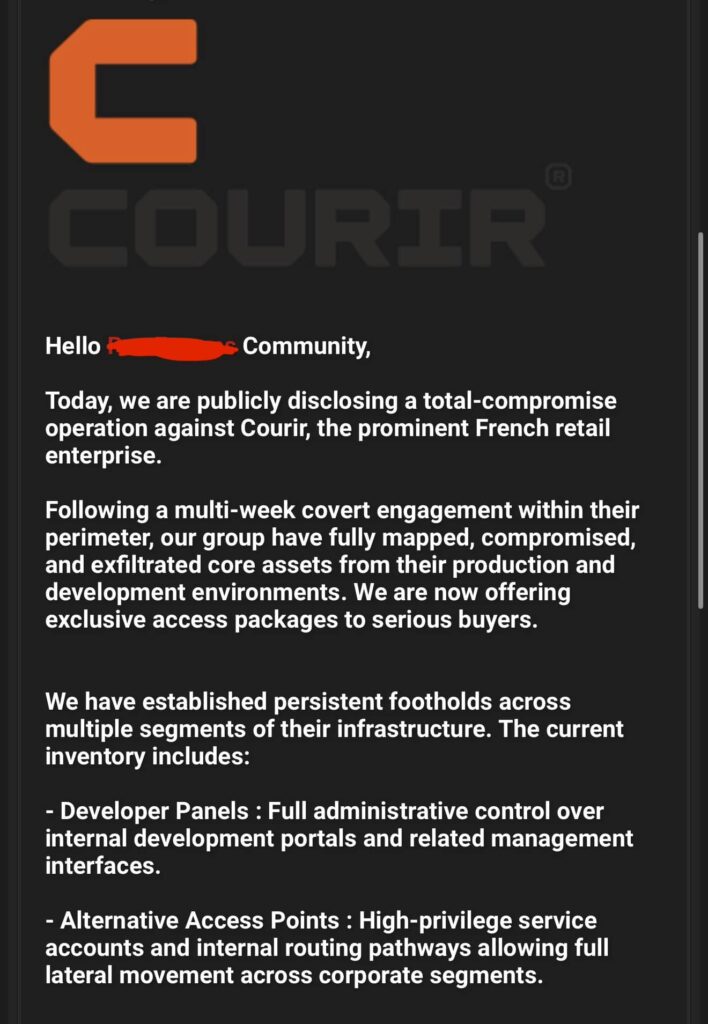 Courir cyberattaque