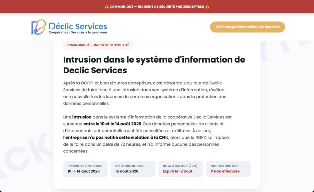 site Déclic Services