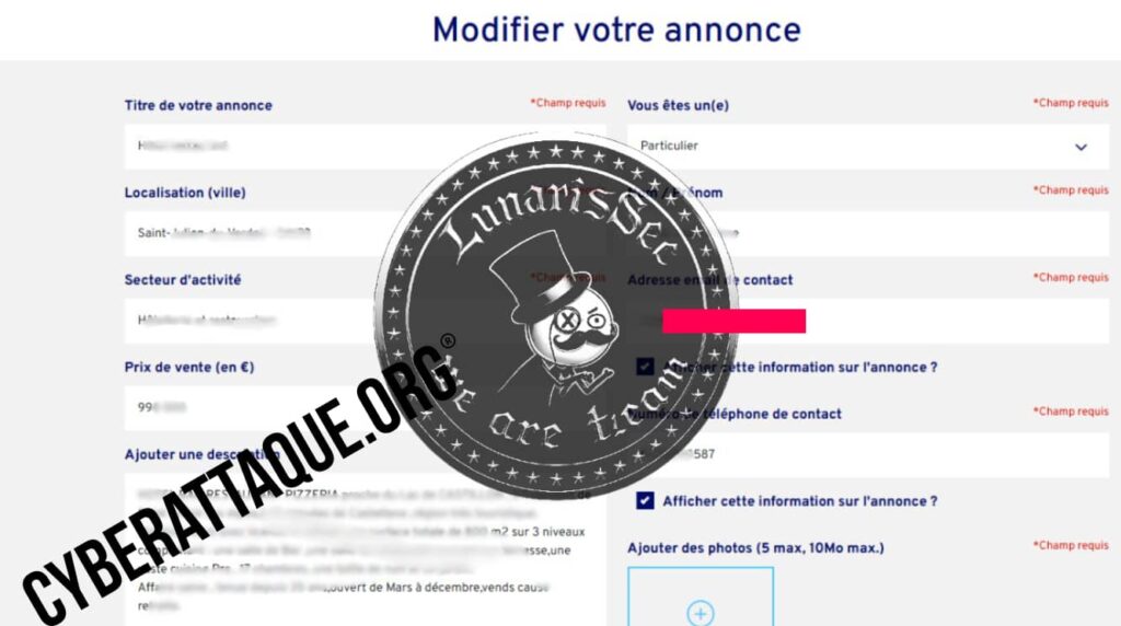 revendication cyberattaque TF1 SOS Villages