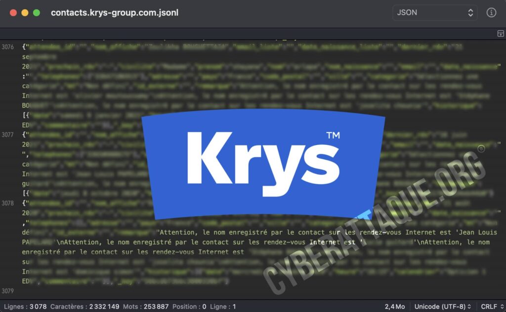 krys cyberattaque