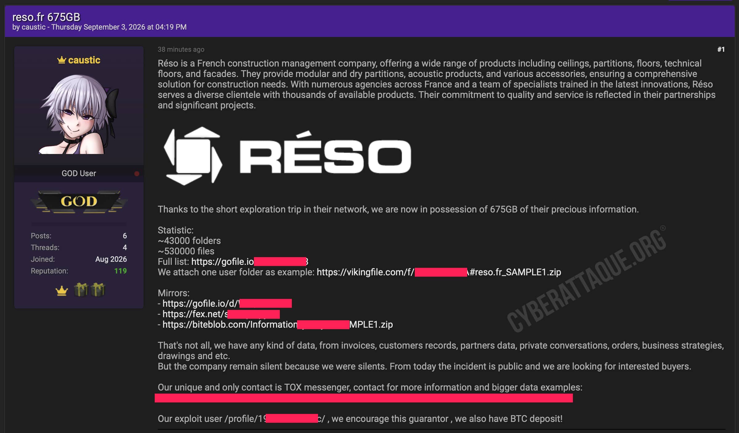 réso cyberattaque