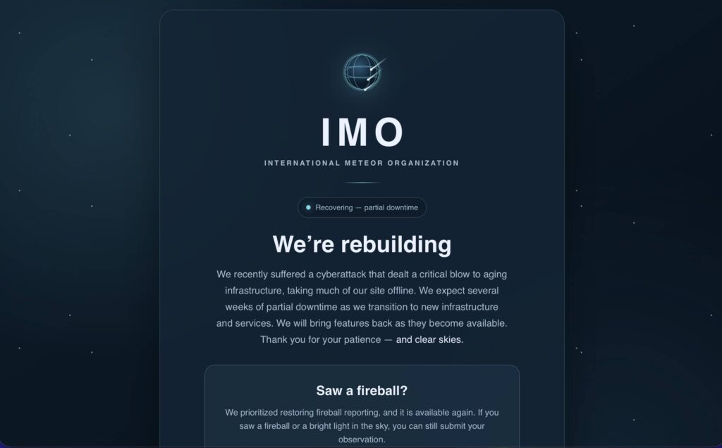 IMO cyberattaque