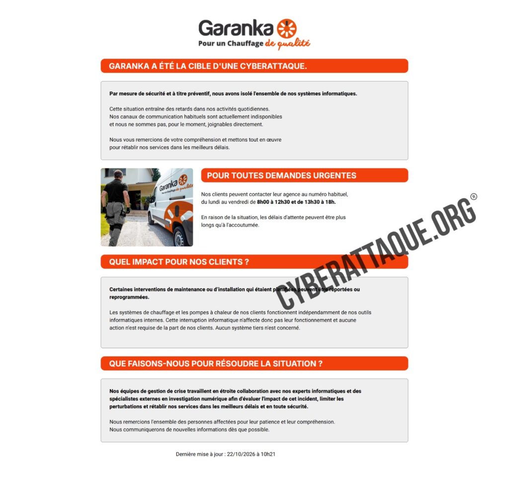 Garanka cyberattaque