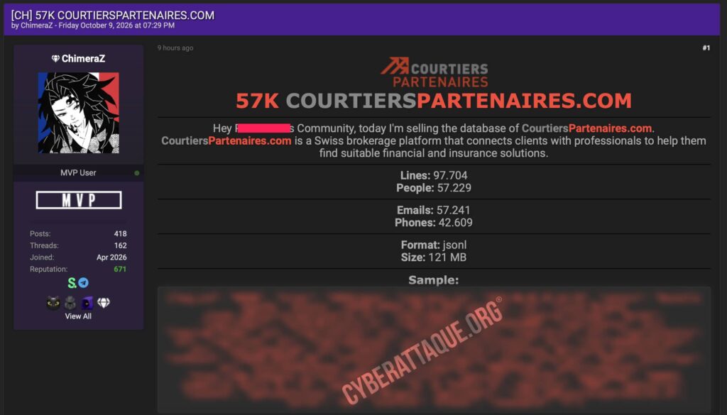 Courtiers Partenaires cyberattaque