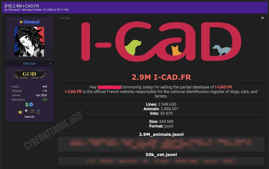 I-CAD cyberattaque