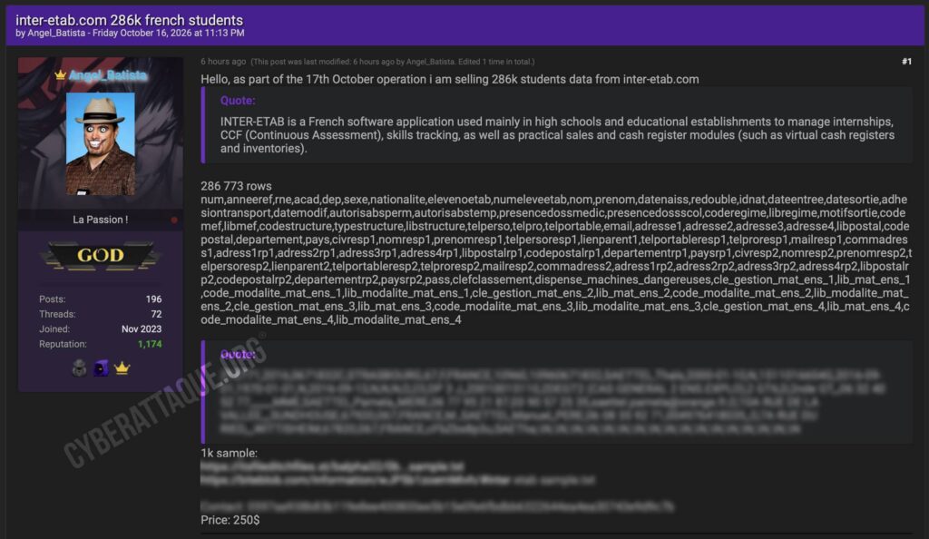 inter etablissements cyberattaque