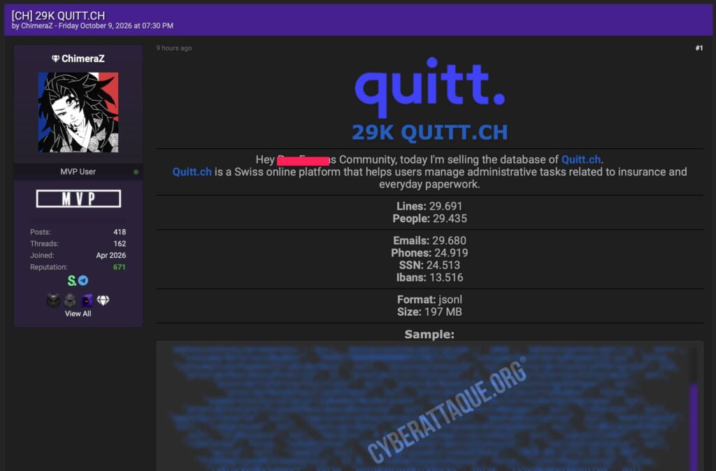 quitt.ch cyberattaque
